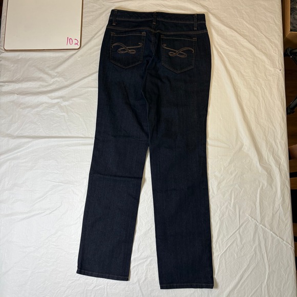 Style Co Jeans Women Size 4P Dark Wash Straight Leg Denim‎ Pants - Picture 5 of 9